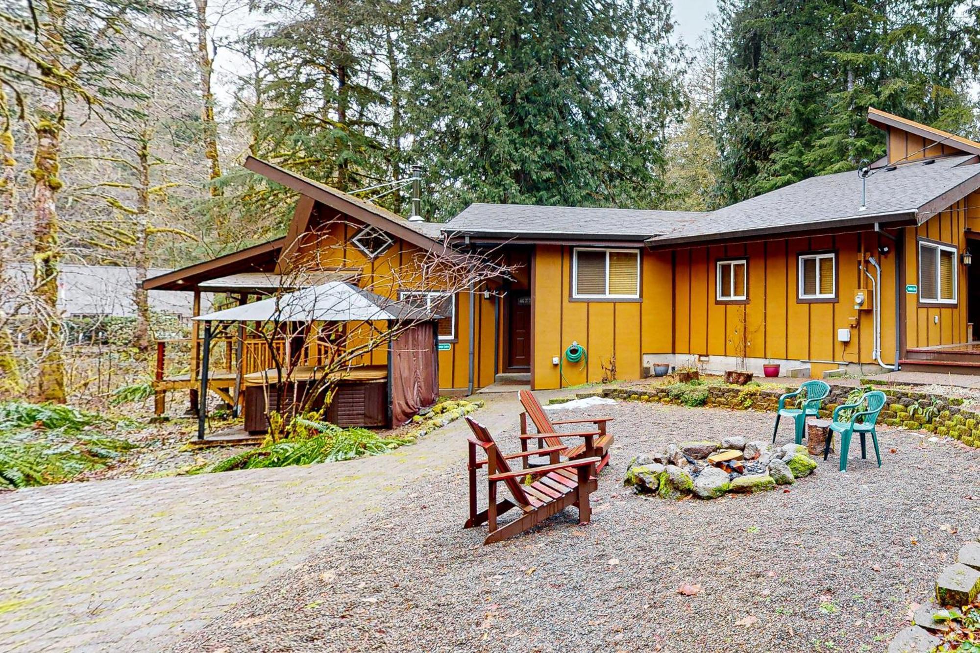 Creekside Cabin Rhododendron Exteriér fotografie